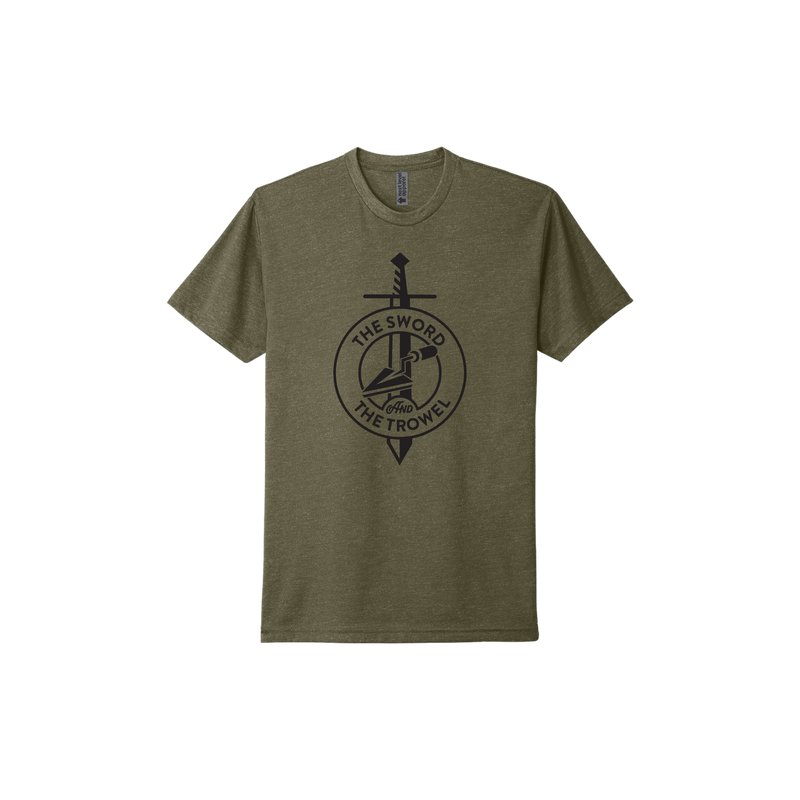 The Sword and the Trowel T-Shirt [Military Green]