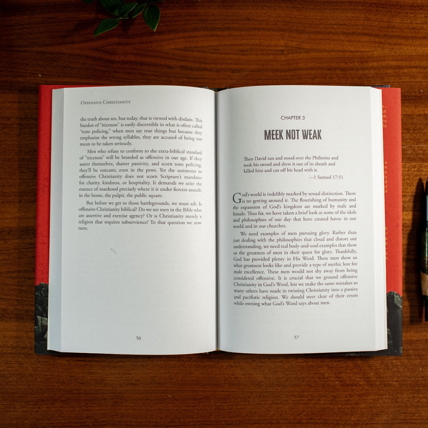 Offensive Christianity by J. Chase Davis open to Chapter 3