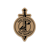 The Sword and the Trowel Sticker