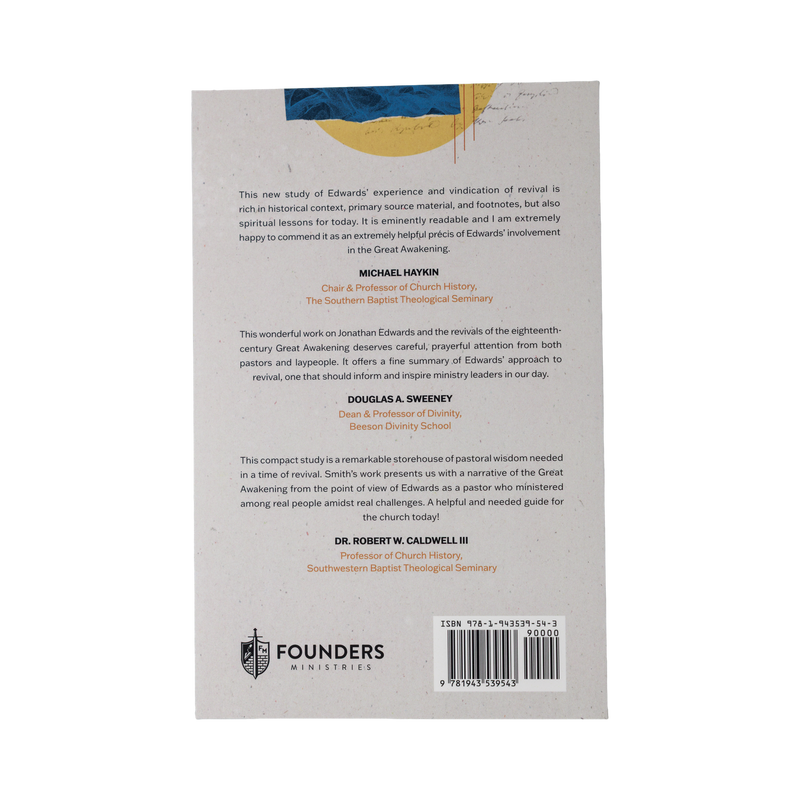 Back cover of a book with text and Founders Ministries logo