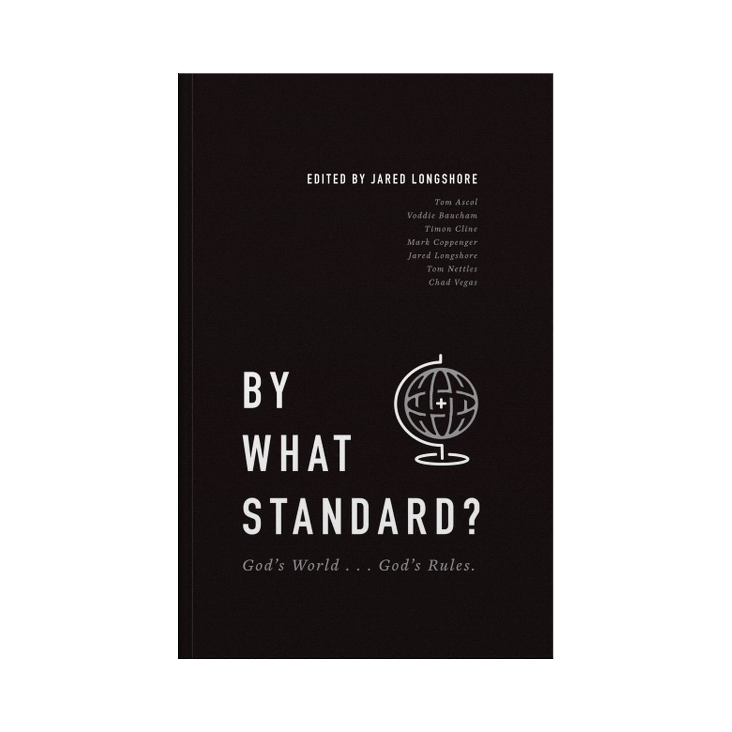 Book cover with text 'By What Standard?' on a black background