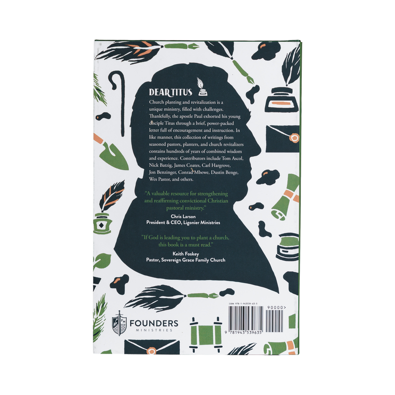 Back cover of a book with decorative elements and text on a white background