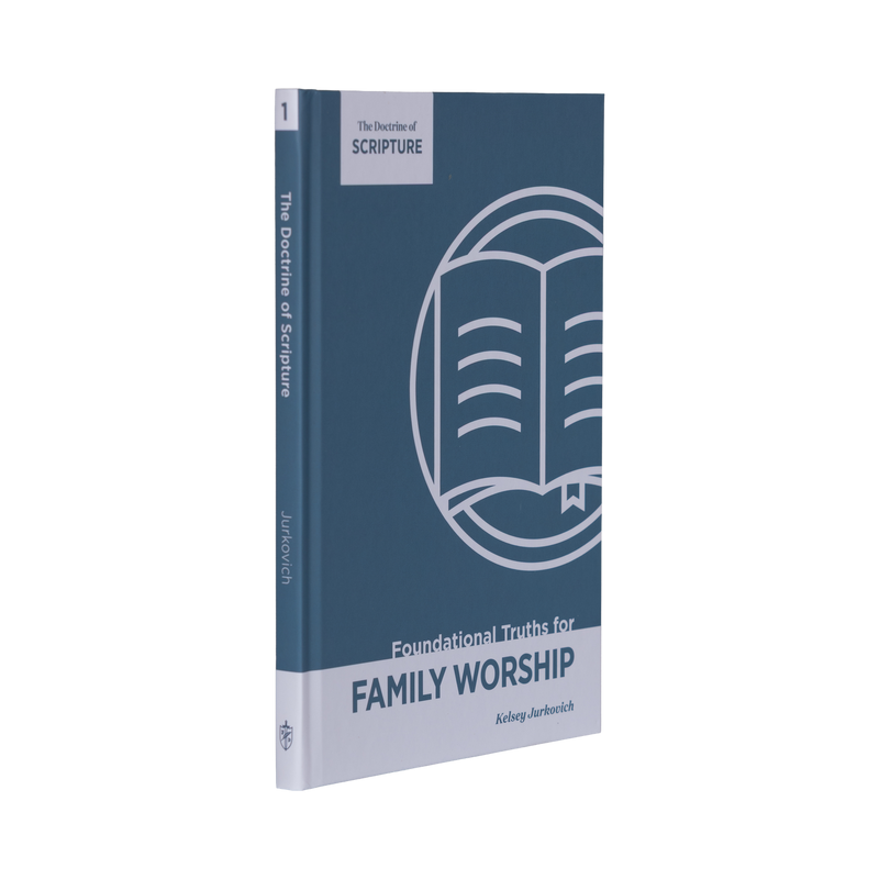 Book titled 'Foundational Truths for Family Worship' on a white background