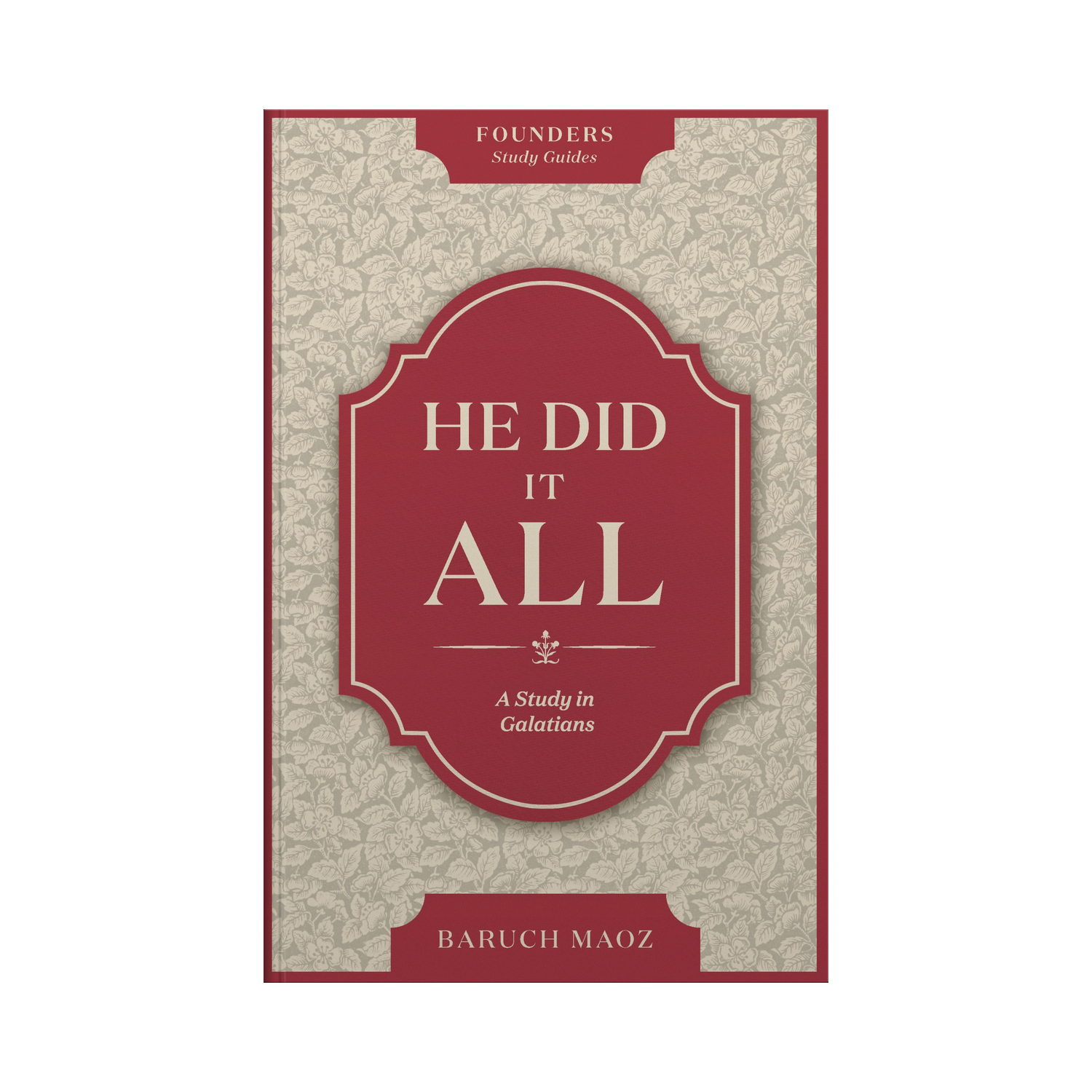 Book cover of 'He Did It All' by Baruch Maoz with a red and beige design.