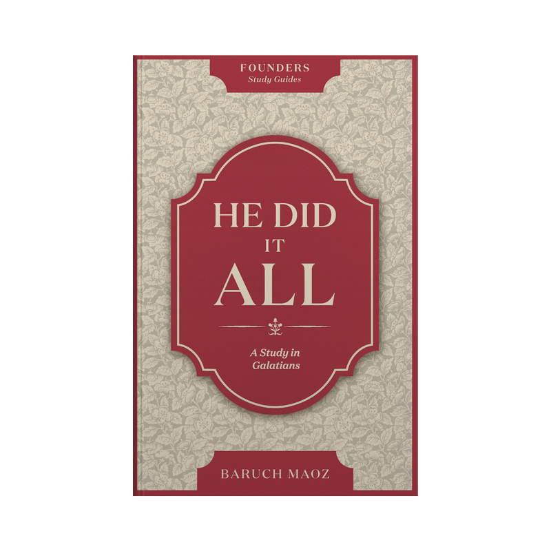 Book cover of 'He Did It All' by Baruch Maoz with a red and beige design.