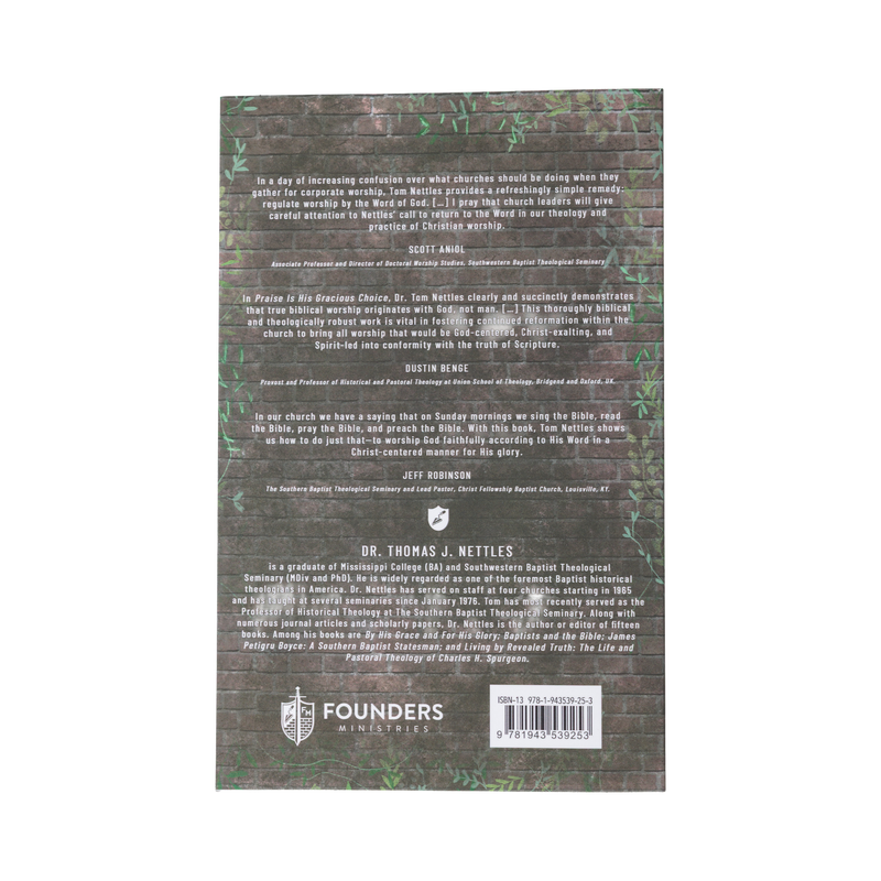 Back cover of a book with text and branding on a white background