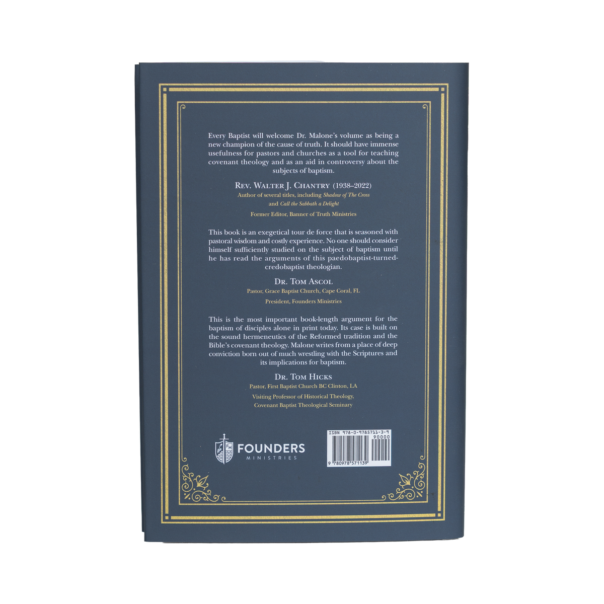Back cover of a book with text and branding on a white background [English]