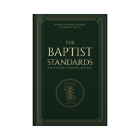 Book titled 'The Baptist Standards' with a green cover on a white background
