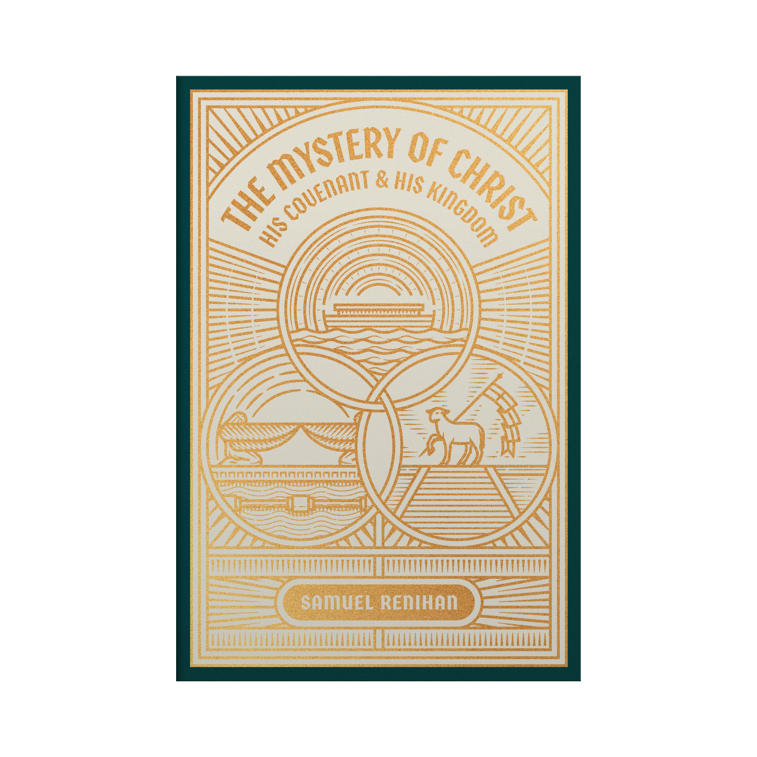 Book cover of 'The Mystery of Christ' with decorative elements on a white background